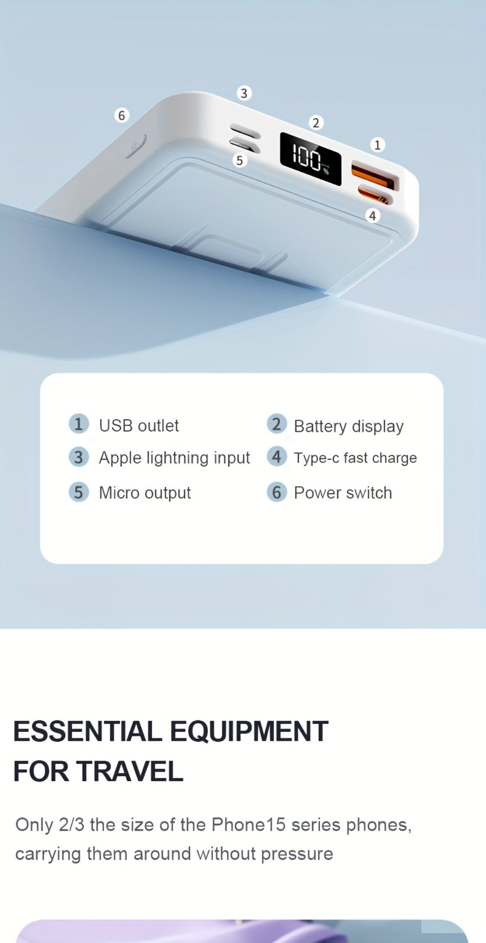 Portable Power Bank detail view 18 for Australian shoppers