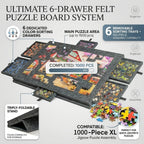 Foldable Puzzle Board with Six Drawers detail view 2 for Australian shoppers