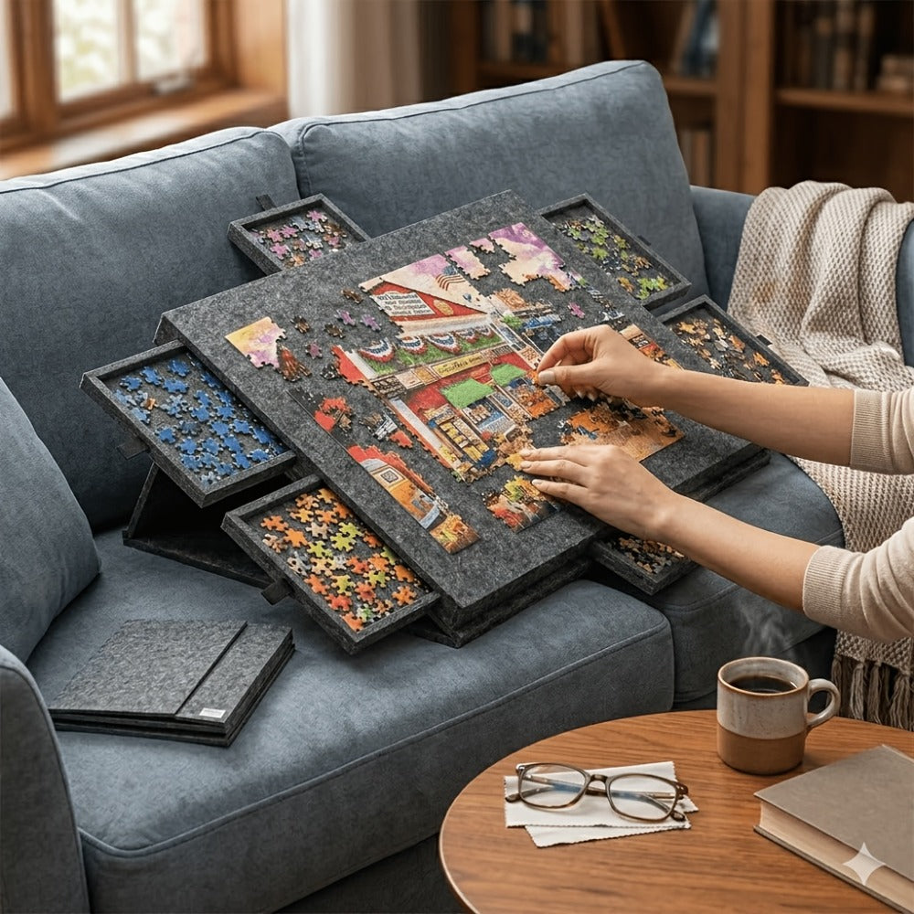 Foldable Puzzle Board with Six Drawers detail view 7 for Australian shoppers