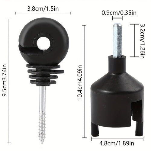 100pcs Electric Fence Insulator Set - farm and property fencing – alternate product view