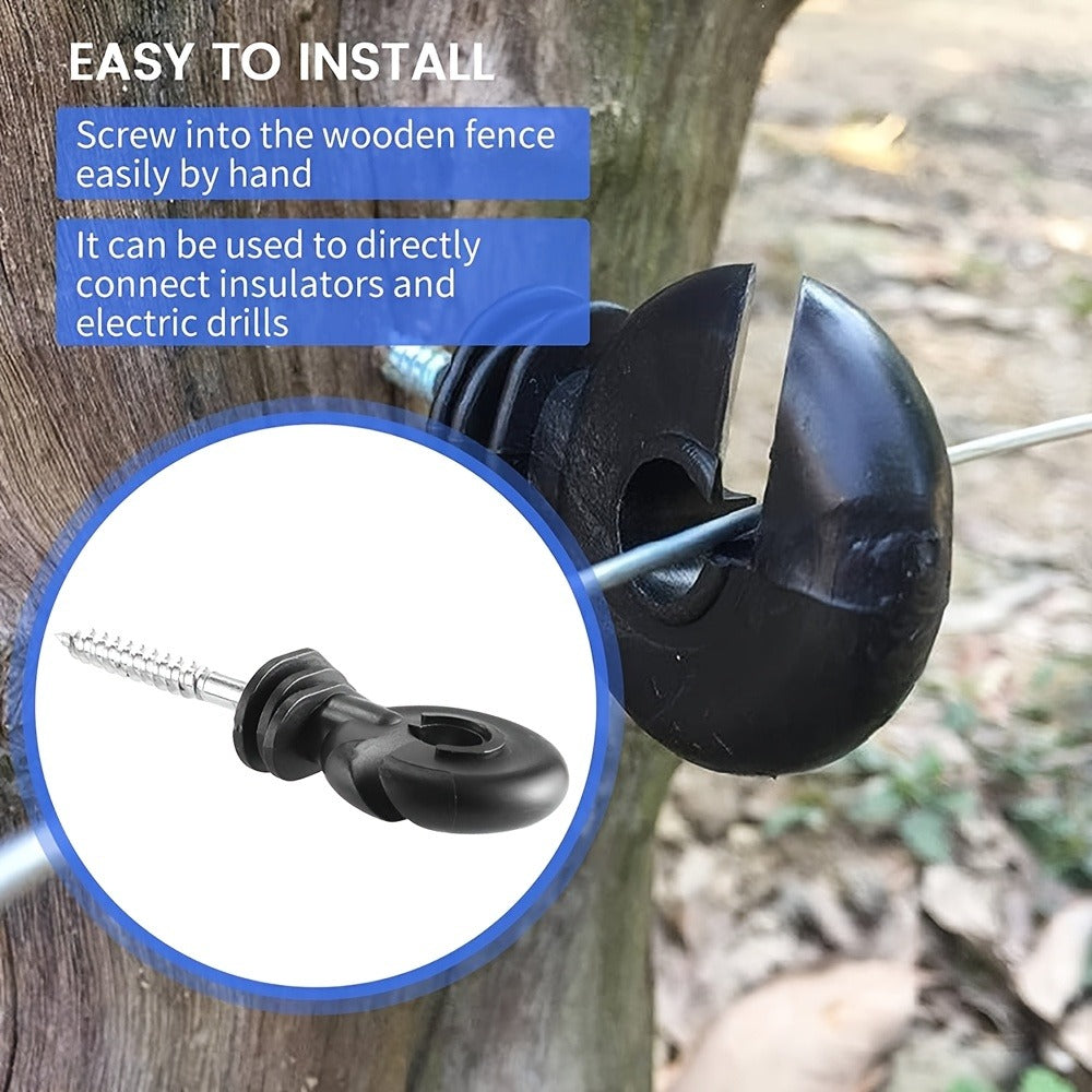 100pcs Electric Fence Insulator Set - farm and property fencing – product detail angle