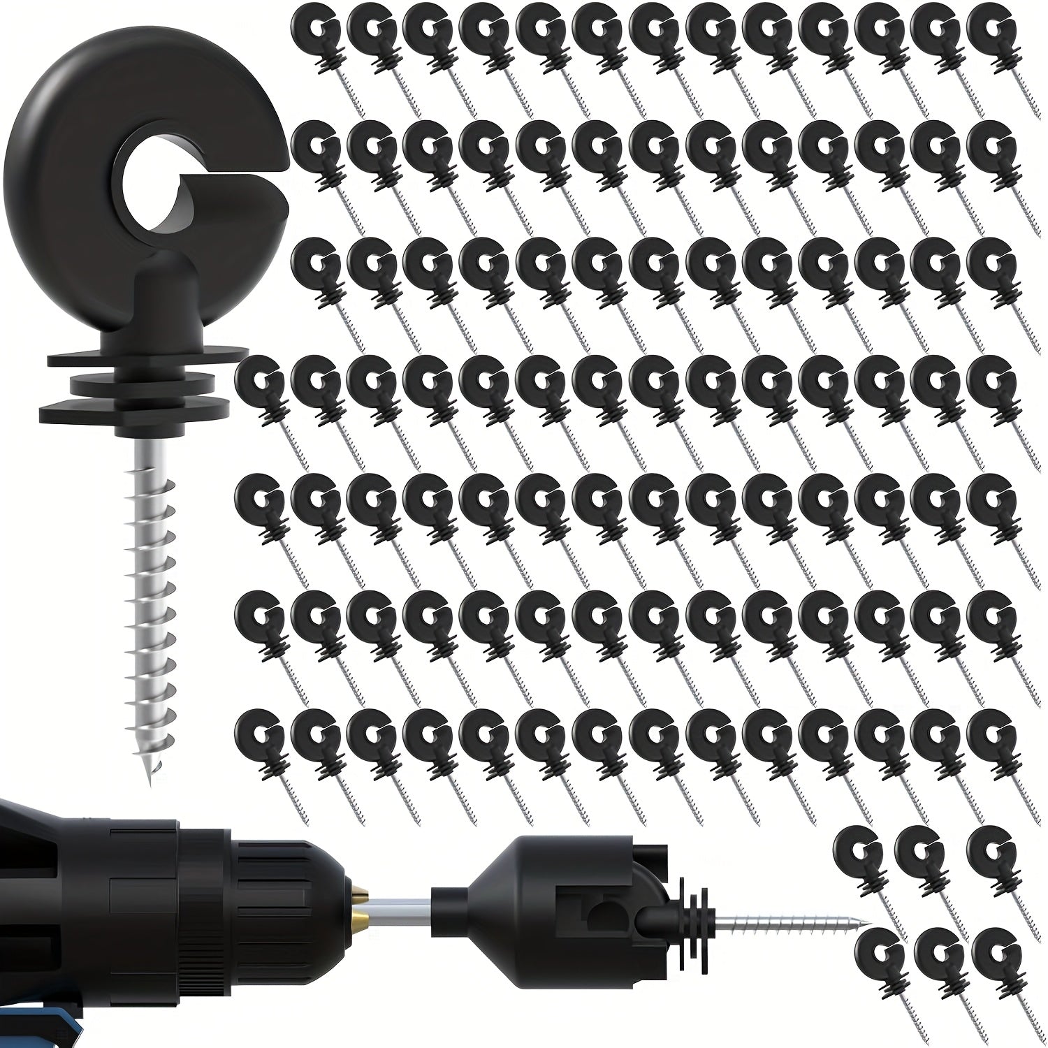 100pcs Electric Fence Insulator Set - farm and property fencing – additional product view 11