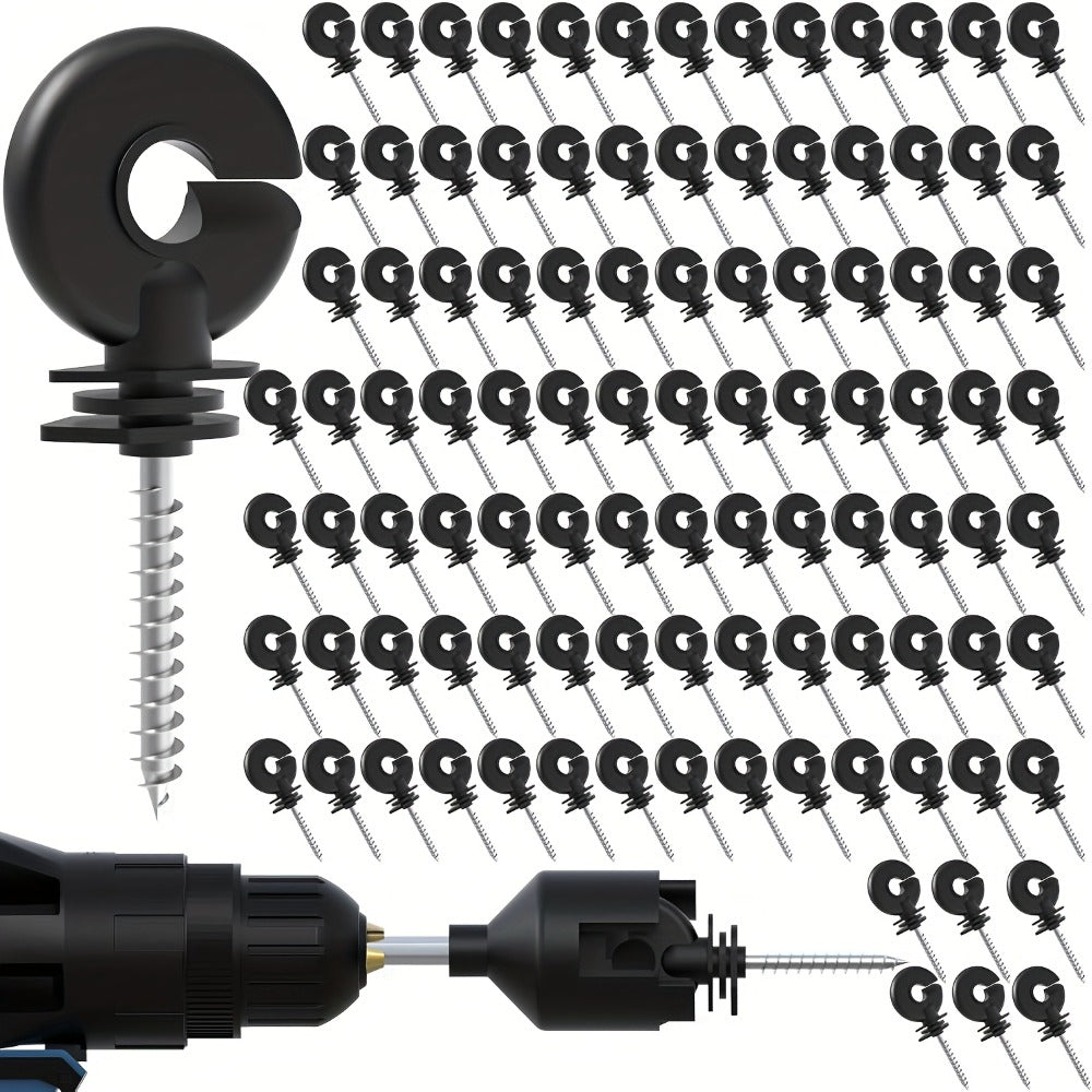 100pcs Electric Fence Insulator Set - farm and property fencing – main product view