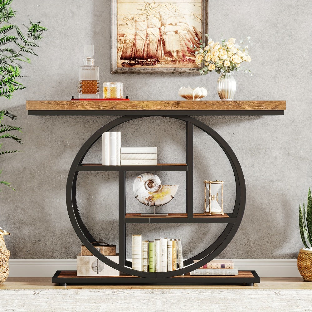 104.9cm Narrow Console Table – Entryway Storage & Sofa Display – additional product view