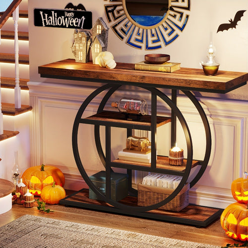 104.9cm Narrow Console Table – Entryway Storage & Sofa Display – alternate product view