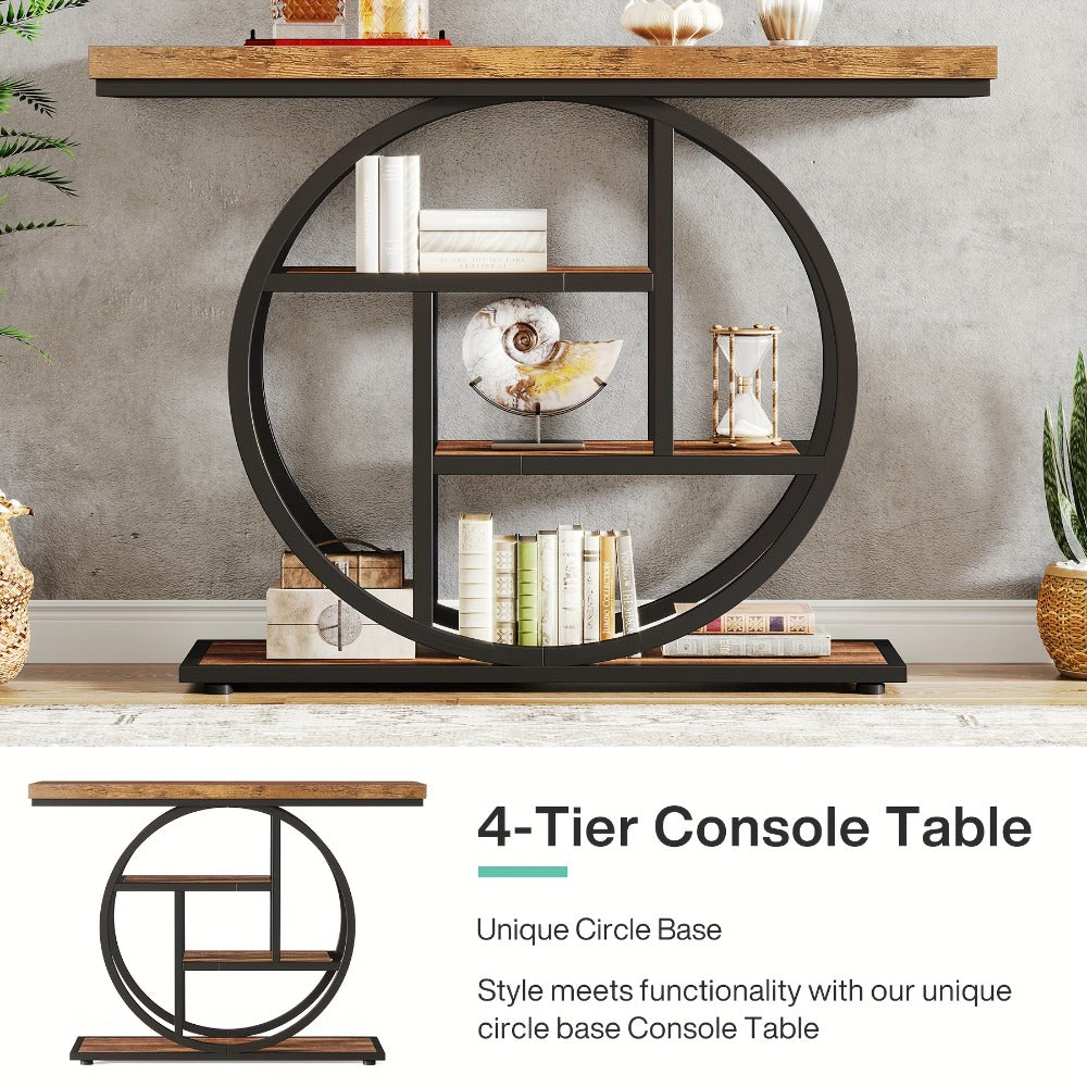 104.9cm Narrow Console Table – Entryway Storage & Sofa Display – product detail angle