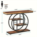 104.9cm Narrow Console Table – Entryway Storage & Sofa Display – design and construction details