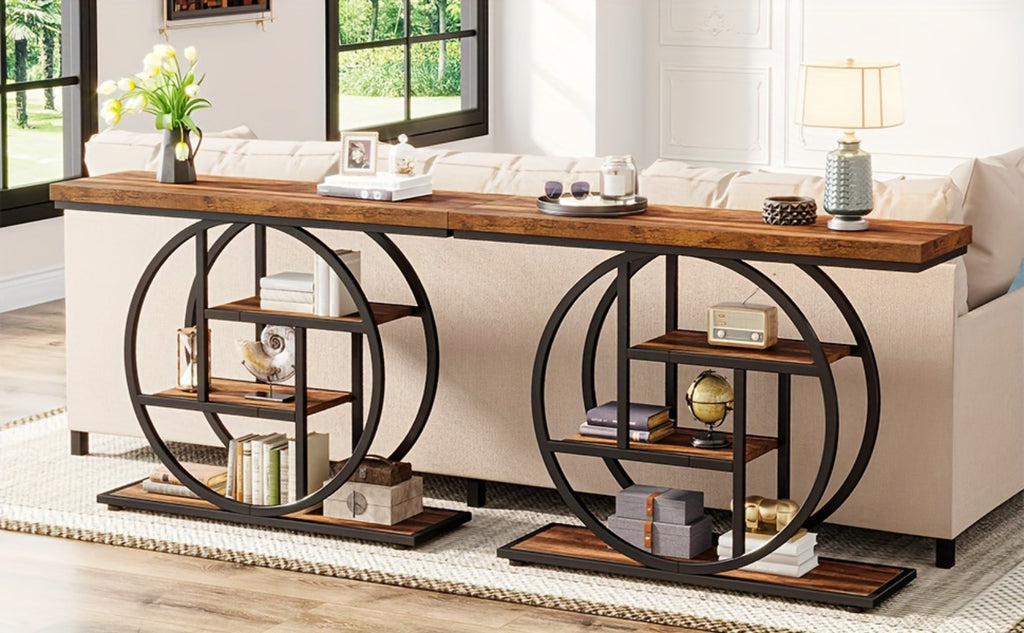 104.9cm Narrow Console Table – Entryway Storage & Sofa Display – additional product view 10
