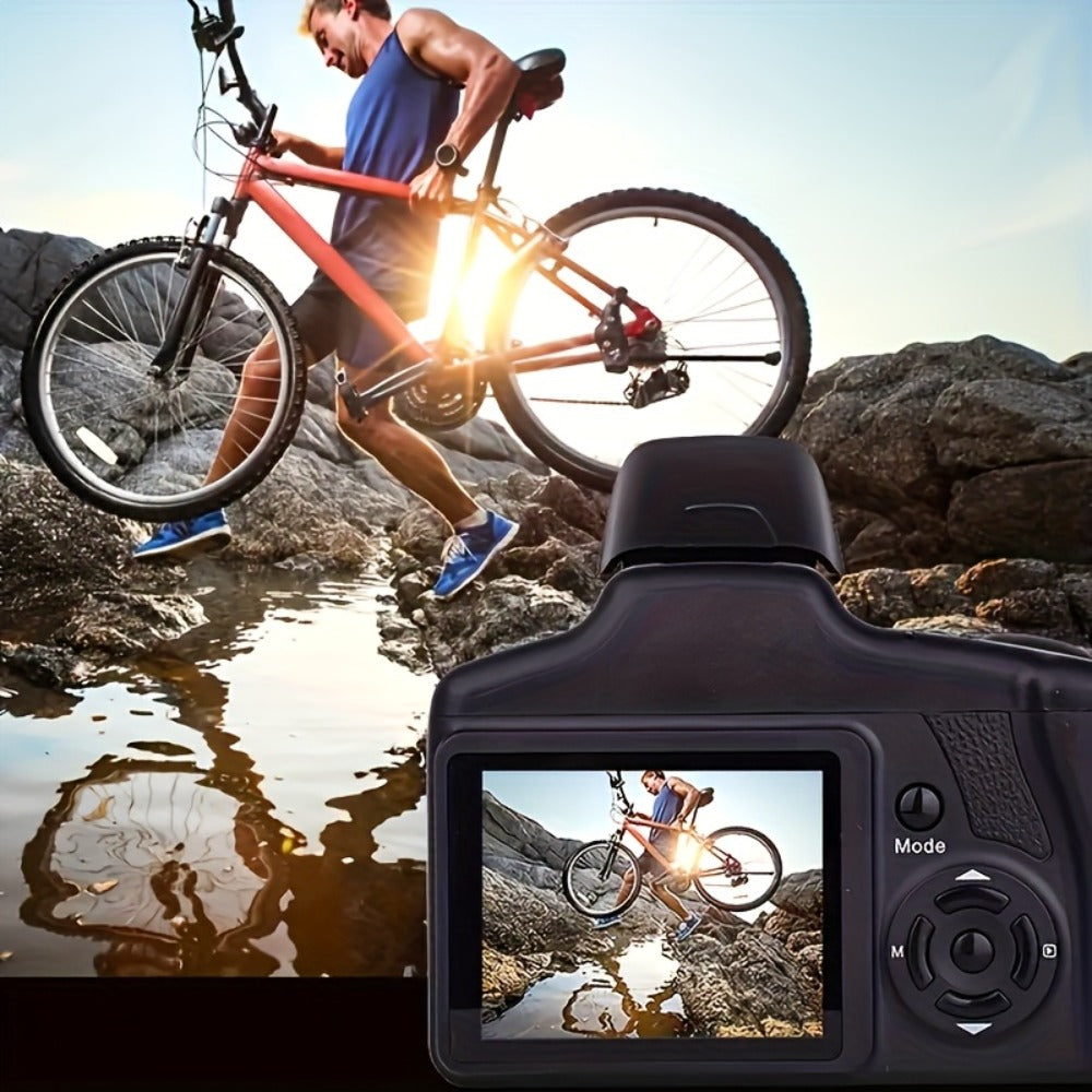1080P Digital Camera — Memory Card Bundle for Home and Office Use – product detail angle