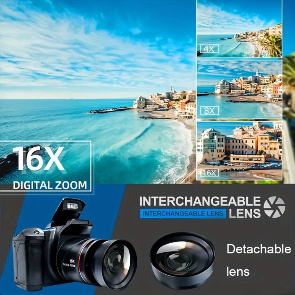 1080P Digital Camera — Memory Card Bundle for Home and Office Use – feature reference