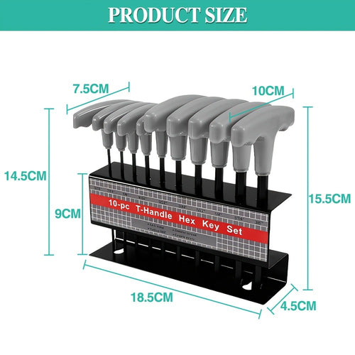10pcs T-Handle Hex Key Set product detail 2