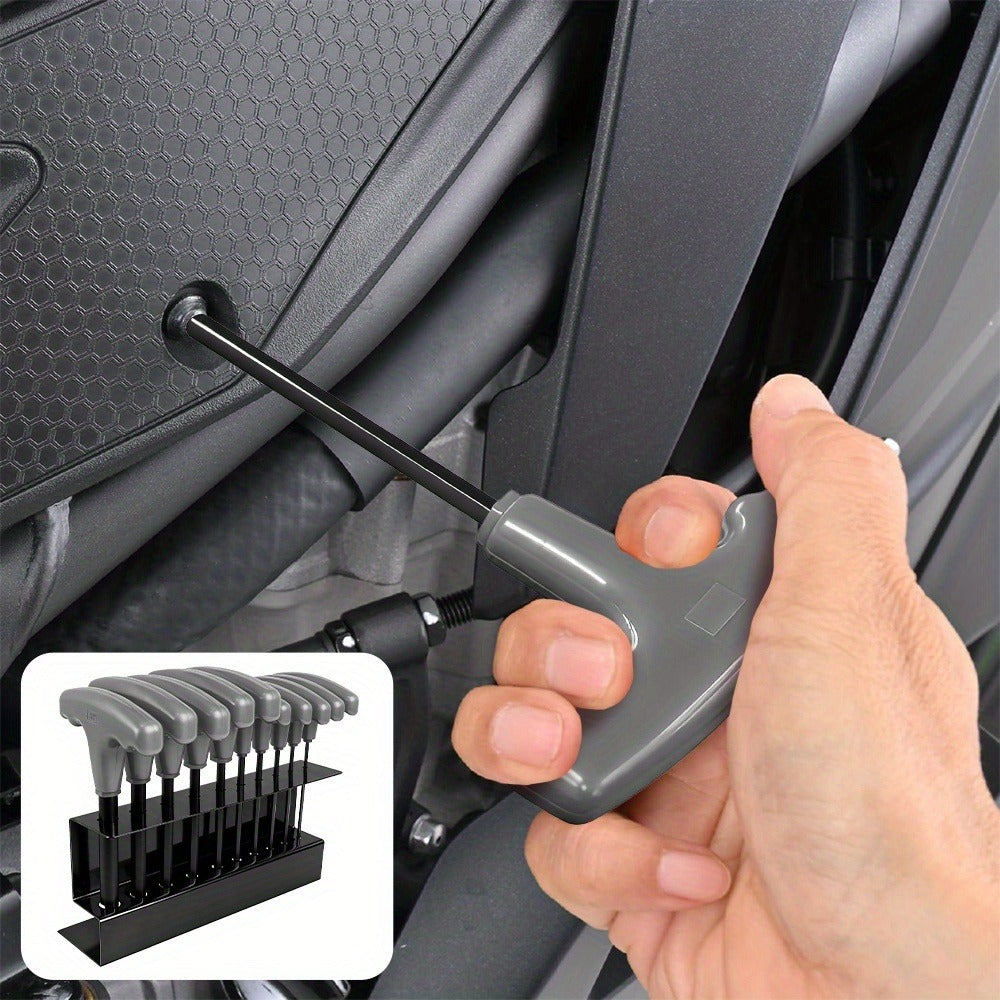 10pcs T-Handle Hex Key Set product detail 12