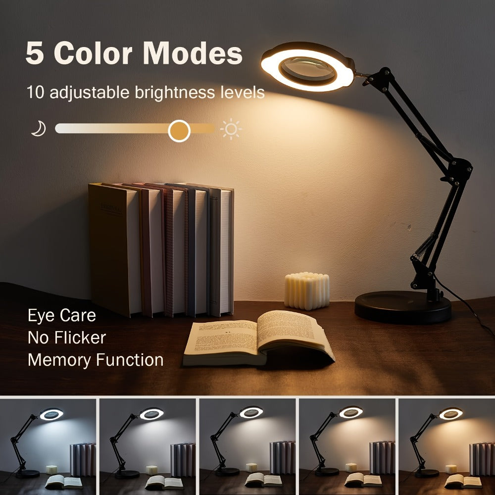 10X and 15X LED Magnifying Desk Lamp detail view 5 for Australian shoppers