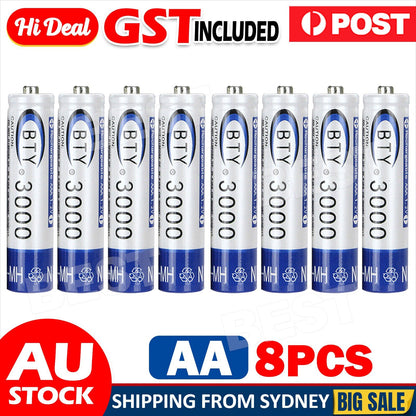 8-24x AA Rechargeable Battery 1.2V Recharge Batteries
