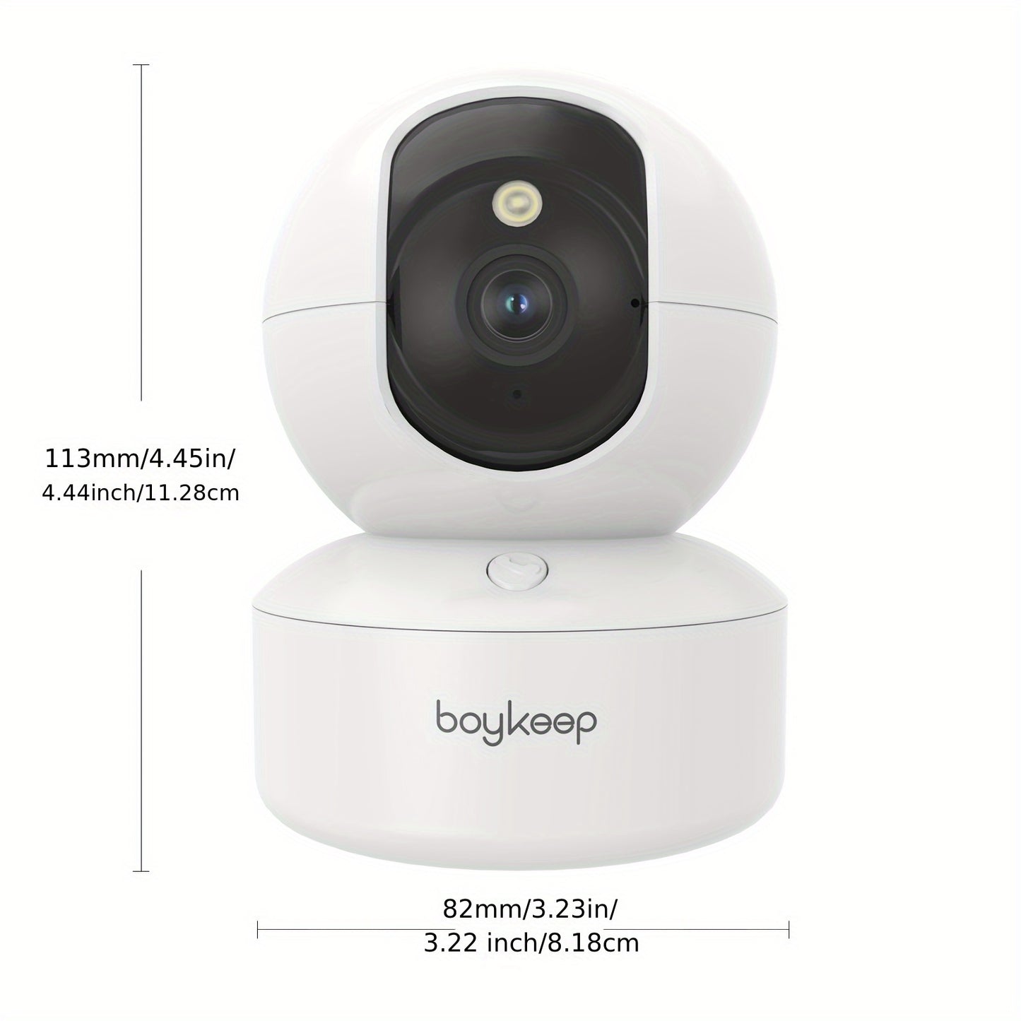 Black Friday 1pc BoyKeep 5g/2.4ghz WiFi Smart Camera, 2K High-definition Indoor Safety Monitor, Special Safety Camera for Babies And Pets, 360° Panoramic Surveillance Video, Night Vision, Two-way Calls, Memory Card And Cloud Storage, K30(Wired)