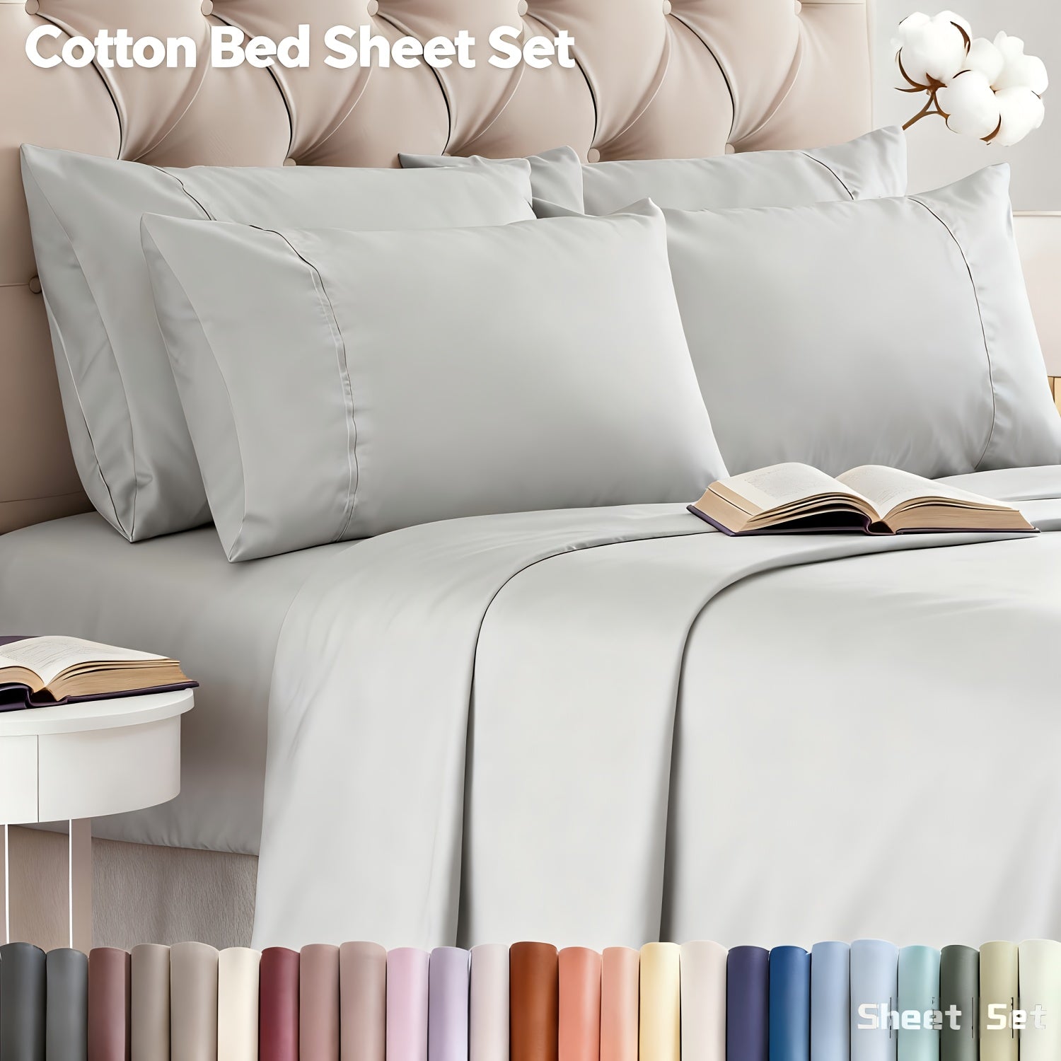Cotton Blend Bed Sheet Set product detail 30