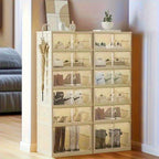 12-Pair Foldable Shoe Cabinet – Transparent Stackable Storage – additional product view
