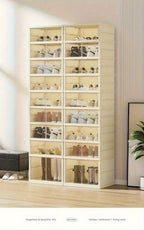 12-Pair Foldable Shoe Cabinet – Transparent Stackable Storage – additional product view 13