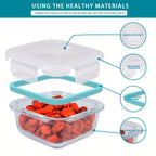12-Piece Airtight Glass Food Storage Container Set product detail 8
