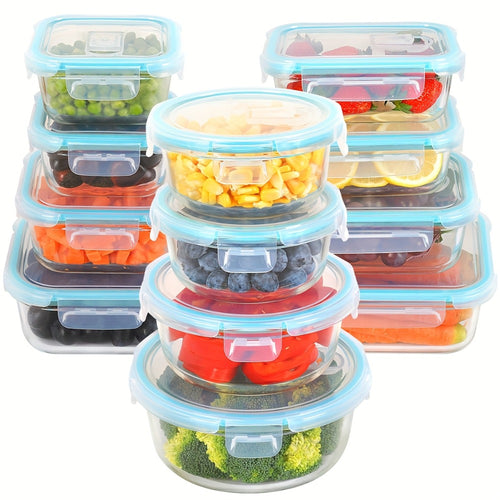 12-Piece Airtight Glass Food Storage Container Set product detail 2
