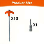 -Piece Metal Tent Peg Set product detail 7