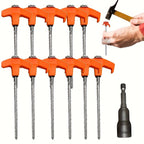 -Piece Metal Tent Peg Set for the stated outdoor use