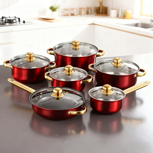 12-Piece Stainless Steel Cookware Set product detail 2