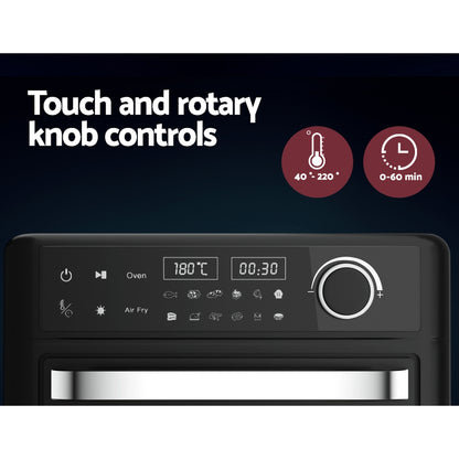 Devanti Air Fryer 15L LCD Fryer Oven