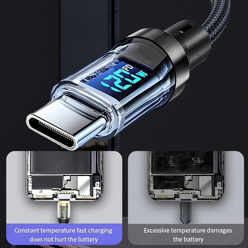 120W Charging Cable Set — 4-Piece for Travel and Daily Use – design and construction details