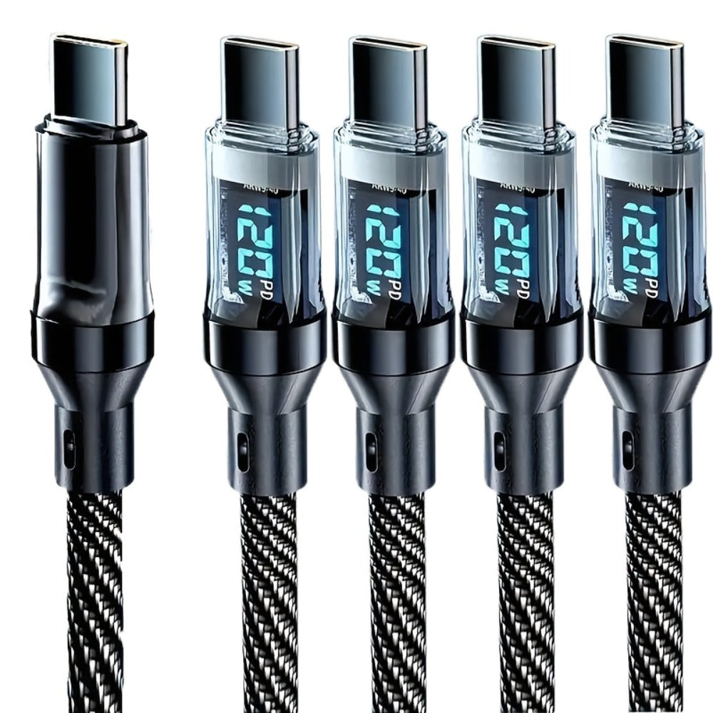 120W Charging Cable Set — 4-Piece for Travel and Daily Use – feature reference