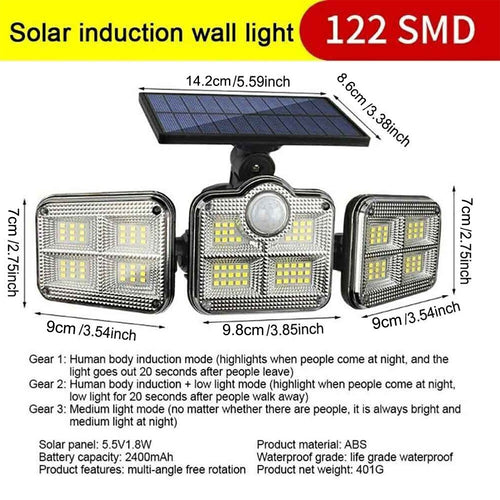 Solar Motion Sensor Security Wall Light product detail 2