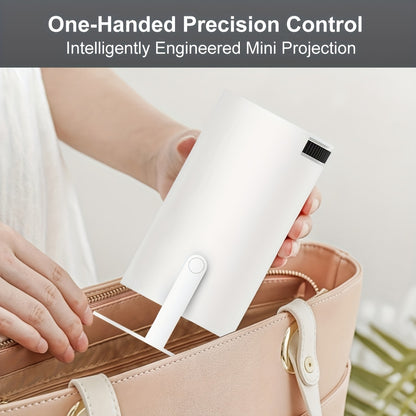 2026 Upgraded HY300 Pro Mini Projector, 4K Support Smart Portable Projector, Auto Keystone, 270° Rotation, Suitable for Home Theater, Office, Camping