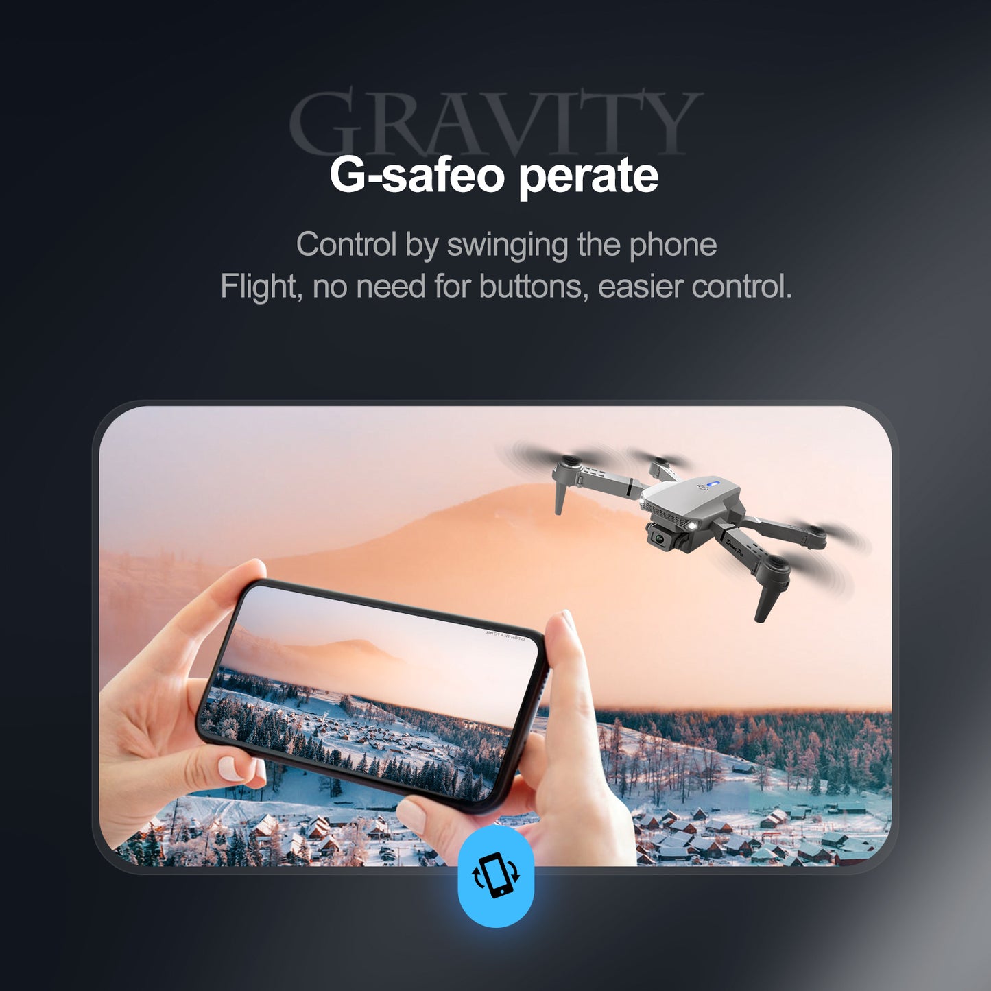 Newly Upgraded E99 Foldable Drone with On-Screen Remote Control with Dual HD Cameras, 2.4Ghz Wifi FPV Transmission, RC Quadcopter for Beginners - Ideal Indoor And Outdoor Gift for Men, Indoor Flying |Modern Drones |Stabilized Flight Drones
