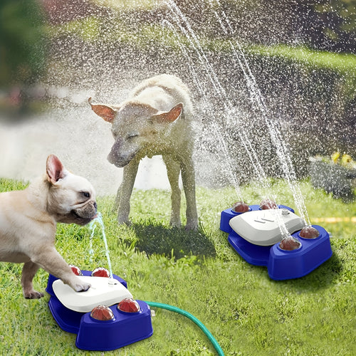 [Paw Sprinkler Toy] Paw-Activated Dog Sprinkler Toy - Vinyl, Non-Electric Pet Water Fountain for Medium/Large Dogs - Ideal for Outdoor Play & Yard Fun, Perfect Summer Cooling Gift