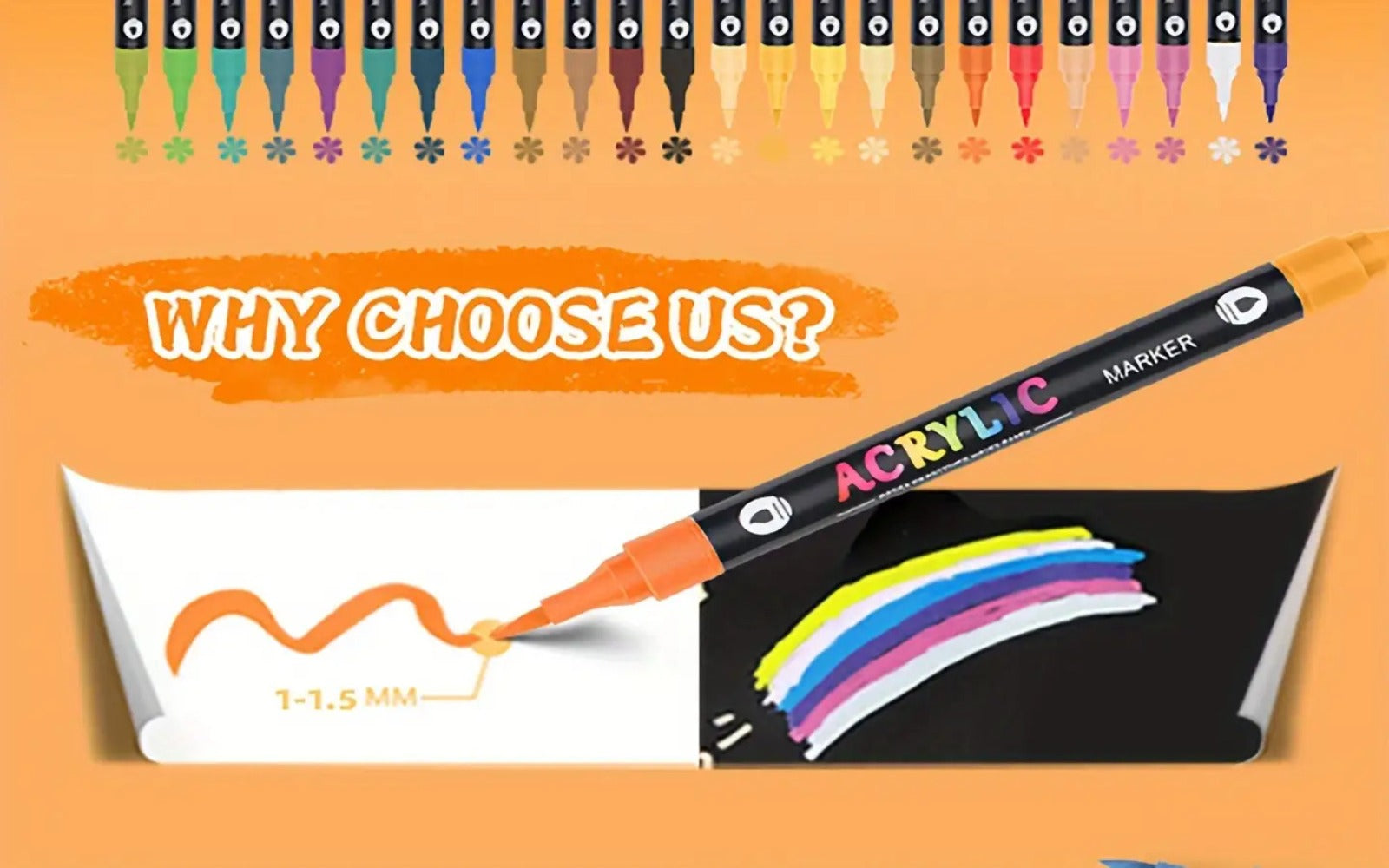 Dual-Tip Paint Pen Set detail view 12 for Australian shoppers
