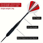 12pcs Steel Tip Dart Set with Flights - home games and dart practice – alternate design view