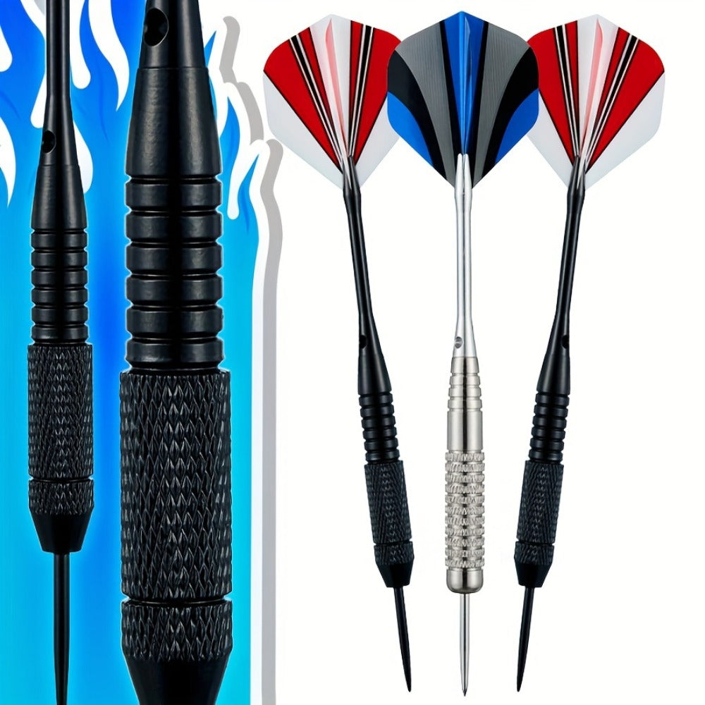 12pcs Steel Tip Dart Set with Flights - home games and dart practice – product detail angle
