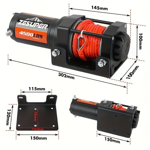 Electric Winch with Wireless Remote detail view 2 for Australian shoppers