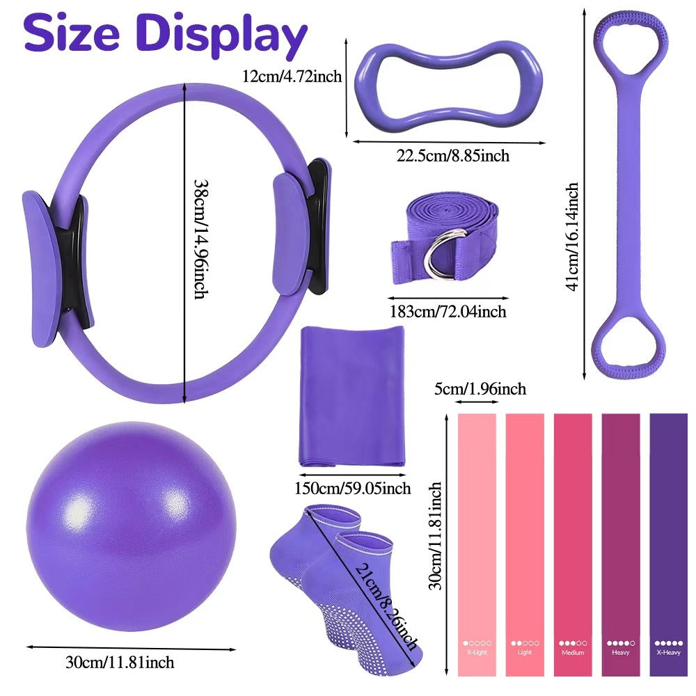 13-Piece Home Pilates Equipment Set for Pilates and Yoga Workouts – additional product view 9