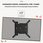 139.7 Cm Full-Motion Swivel TV Wall Bracket - living rooms, bedrooms – additional product view