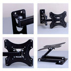 139.7 Cm Full-Motion Swivel TV Wall Bracket - living rooms, bedrooms – alternate design view
