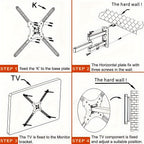 139.7 Cm Full-Motion Swivel TV Wall Bracket - living rooms, bedrooms – product detail angle