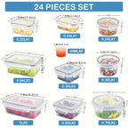 14-Piece Plastic Food Storage Container Set product detail 6