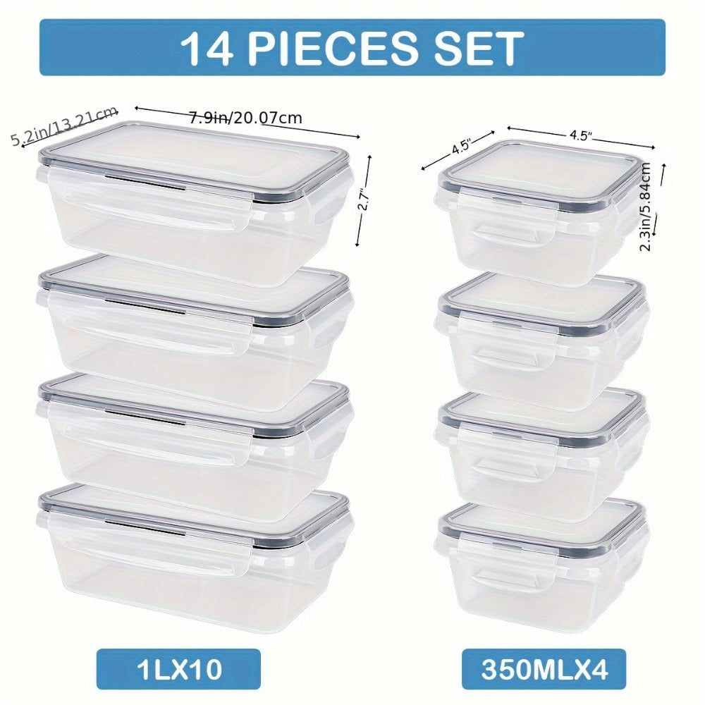 14-Piece Plastic Food Storage Container Set product detail 8
