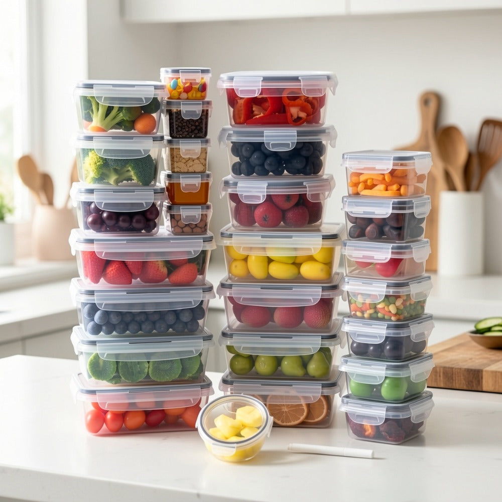 14-Piece Plastic Food Storage Container Set product detail 7