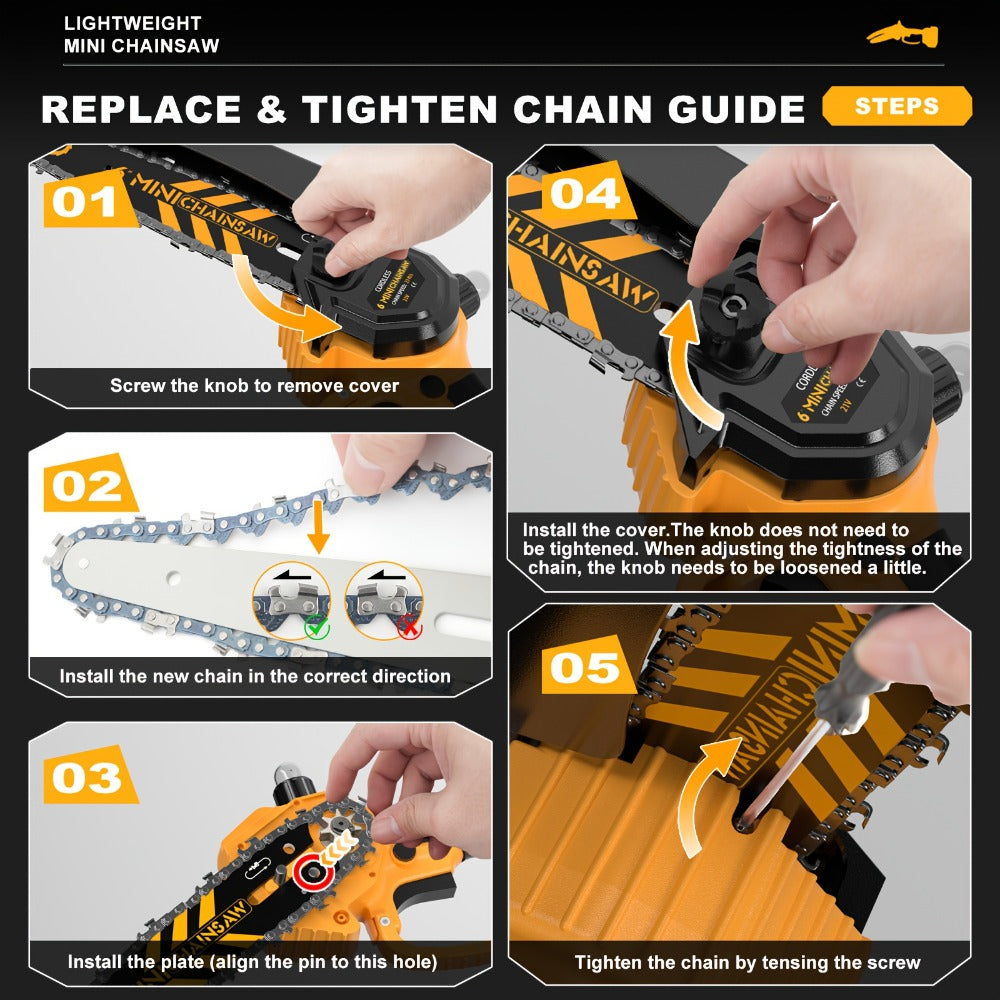 Cordless Mini Chainsaw detail view 8 for Australian shoppers