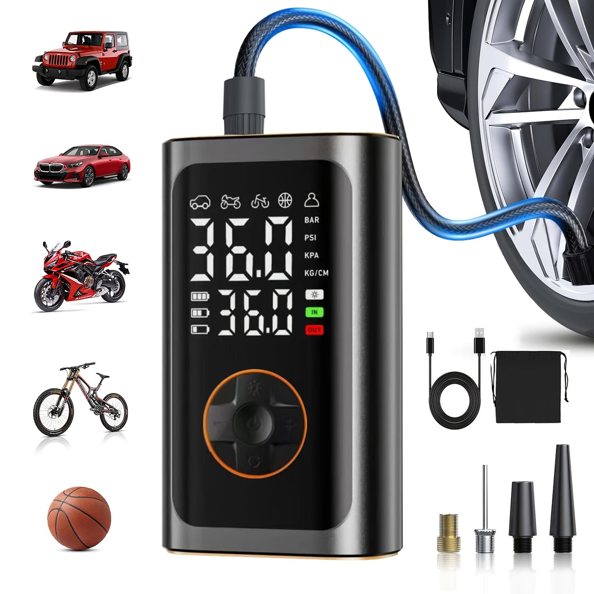 160PSI Portable Tyre Inflator product detail 23