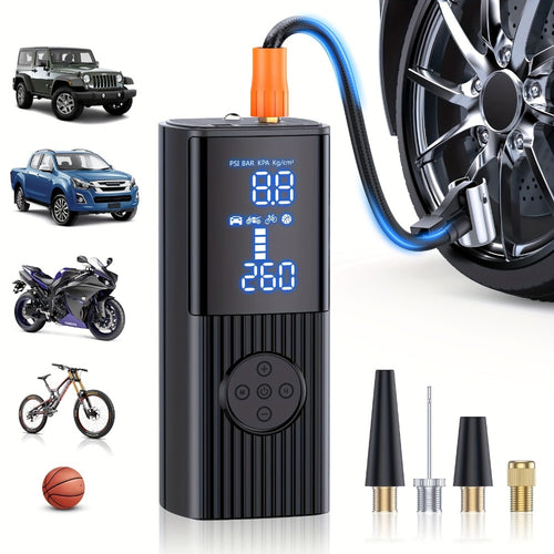 160PSI Portable Tyre Inflator for cars and motorcycles