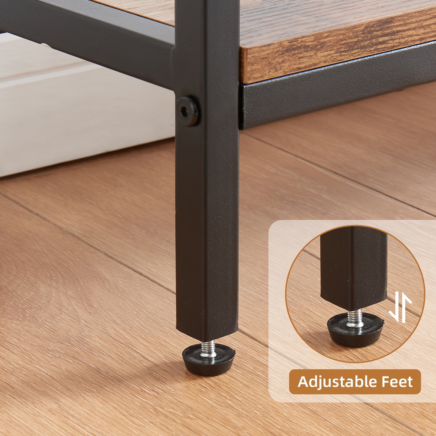 FORESREEN Console Table with Charging Station, 120cm Entryway Table with Shelves, 2-Tier Narrow Sofa Table, Long Behind Couch Table, for Entryway, Foyer, Living Room, Hallway