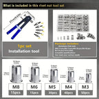 166-Piece Rivet Nut Tool Kit product detail 14